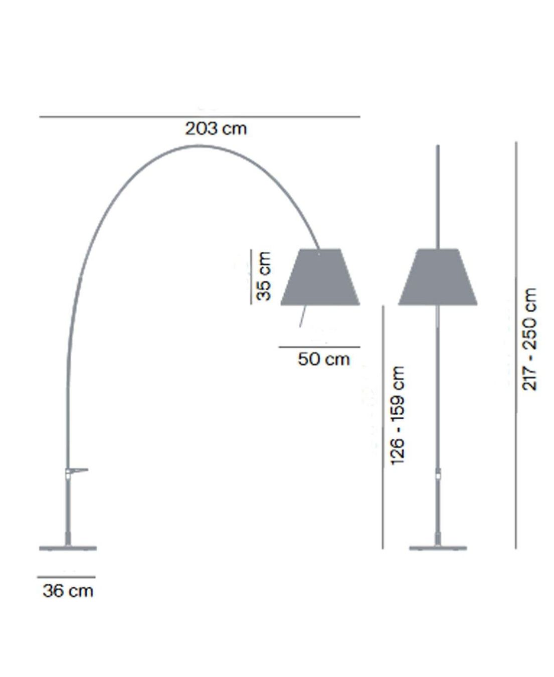 Luceplan Lampade: Luceplan Lady Costanza D13Ed Stehleuchte Schwarz Dimmer – Nuovo e nell'imballaggio originale da Kaiserstuhl AG venduto da gmt2 4
