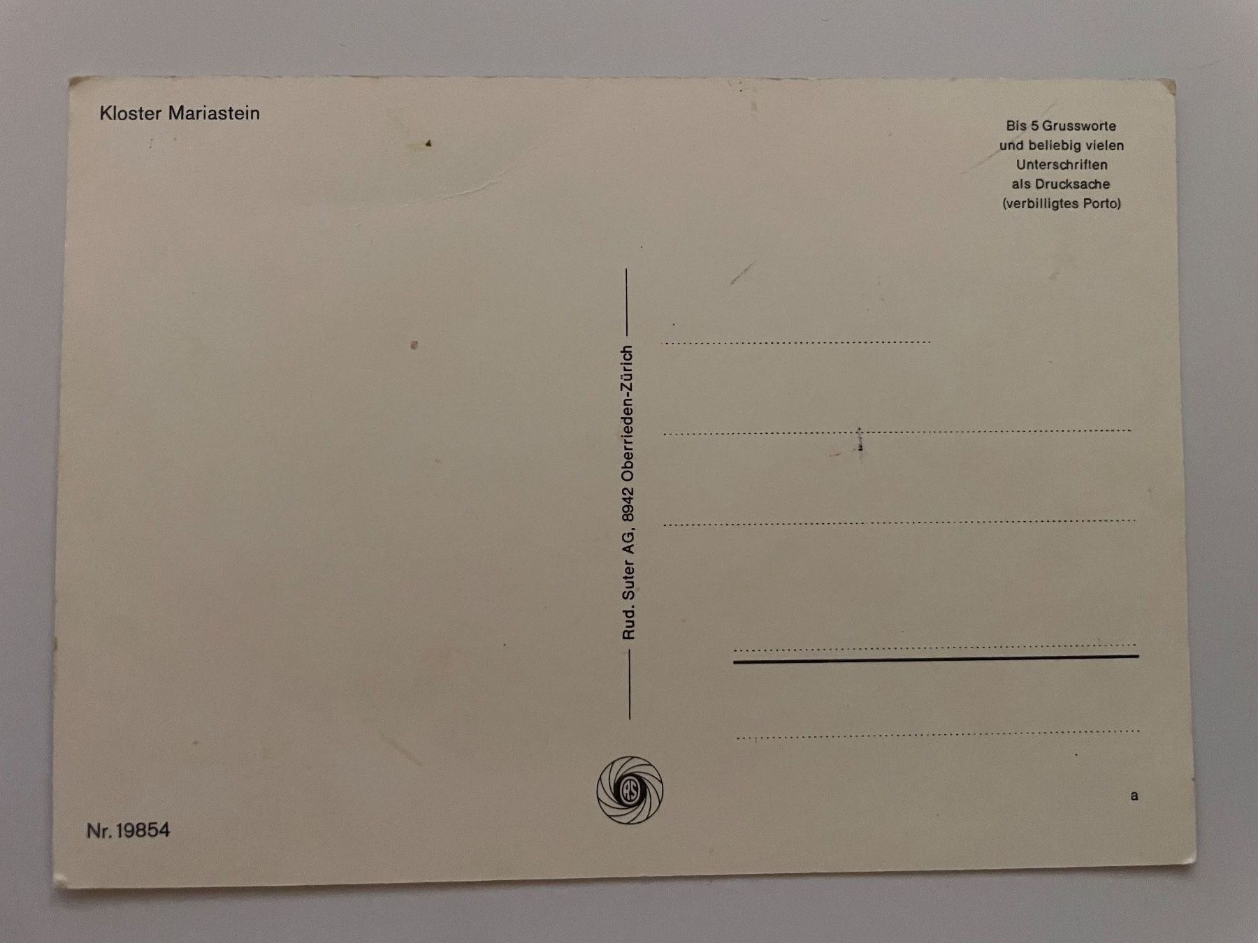 Cartoline postali: Alte Ansichtskarte Kloster Mariastein SO – Nuovo (secondo la descrizione) da Stäfa venduto da riccardinho 1