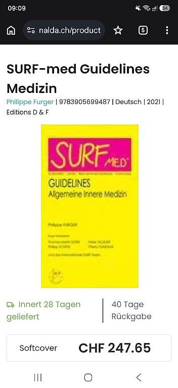 Bücher: SURF-med Guidelines Medizin – Gebraucht aus Zizers von watchcomp.
