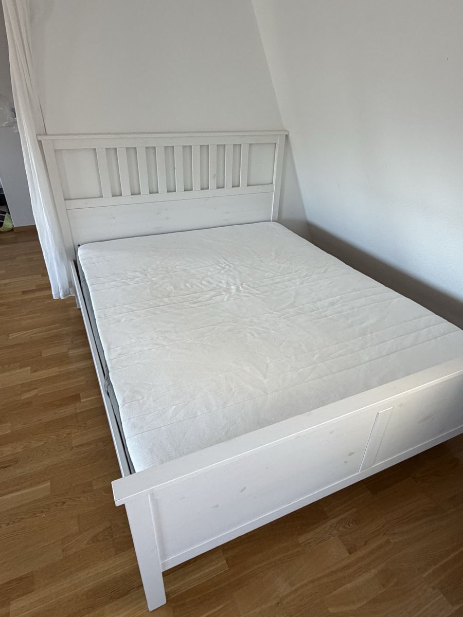 Ikea Letti: Hemnes Ikea bed 160 cm width – Usato da Zürich venduto da ann_b7gw