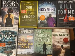 8 spannende Thriller- guter Zustand 