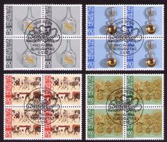 1993_B239-242_PRO PATRIA_ Volkskunst ll_ VIERERBLOCKS ET !