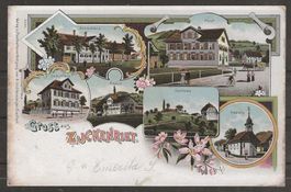 1905 : AK "Gruss aus Zuckenriet "  (SG) - selten