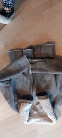 Schöne Wildlederwinterjacke Gr. wie S