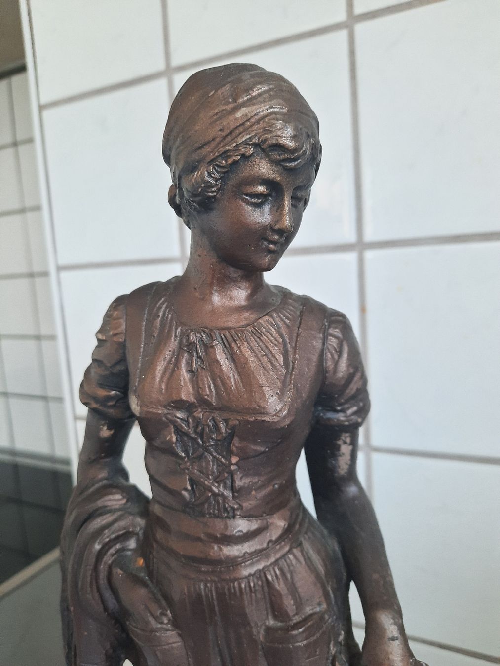Skulpturen & Statuen: STATUE, ancienne. Hauteur : 37 cm. – Gebraucht aus Le Locle von marylise01 1