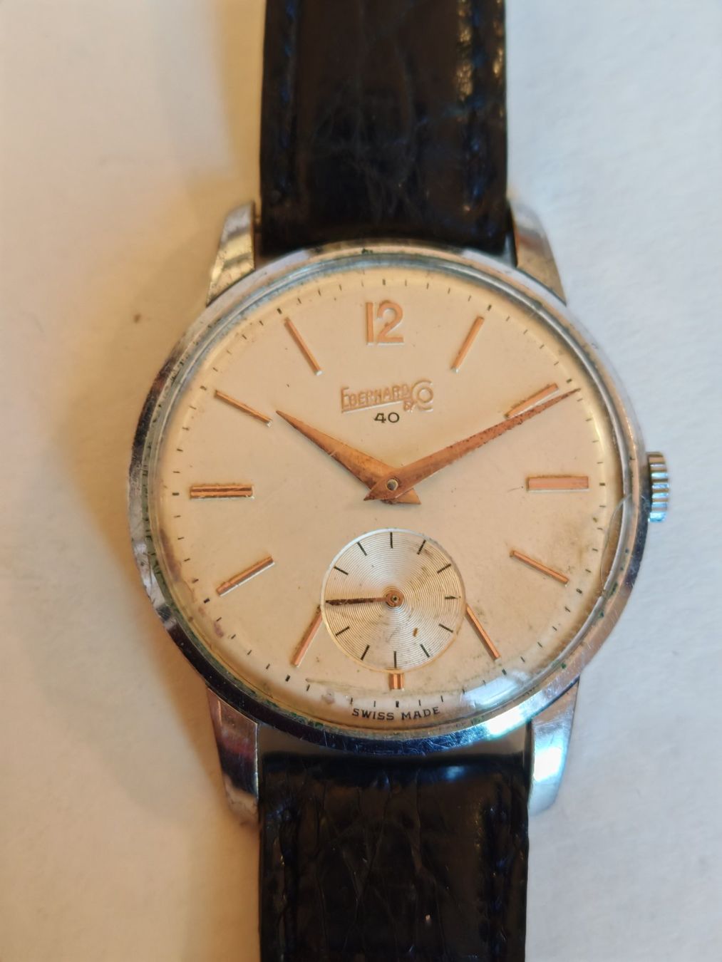Eberhard & Co. Orologi: Eberhard & Co. Mod. 40, Ref. 668, 1950s Kleine Sekunden – Usato da Lenzburg venduto da rao_n5pj 2