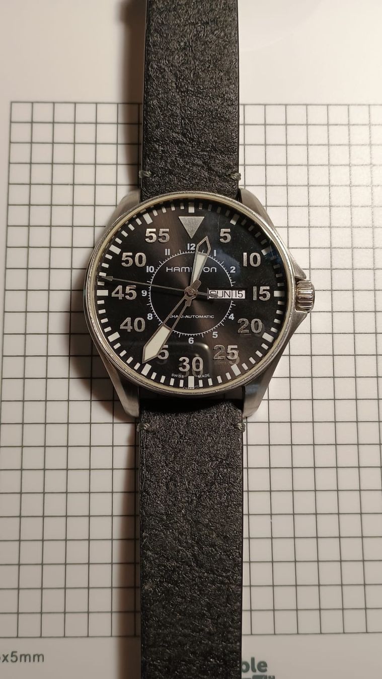 Hamilton Orologi: Hamilton Khaki Pilot Automatic 46mm Serviced! – Usato da Baar venduto da dieUhrenwerkstatt