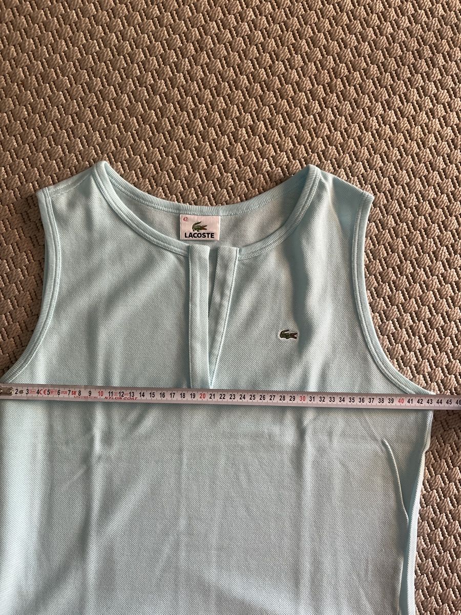 Lacoste Magliette Polo: Lacoste Poloshirt Aermellos, hellblau, 42 – Usato da Solothurn venduto da Bobesch08 3
