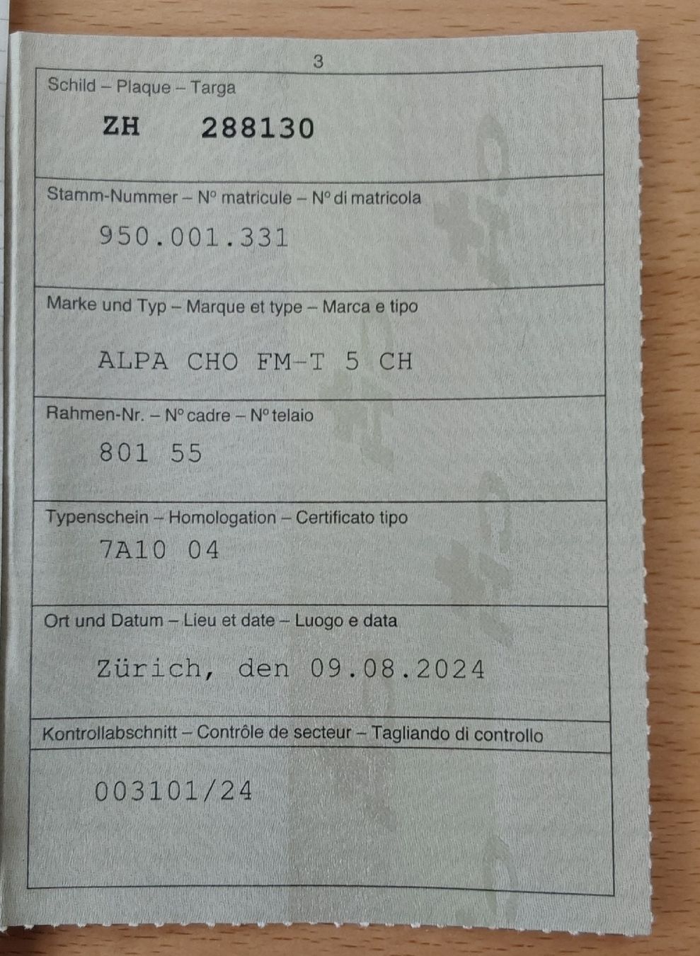 Alpa Ciclomotori: ALPA CHOPPER ZU VERKAUFEN – Usato da Ettenhausen TG venduto da RS5.F-1 5