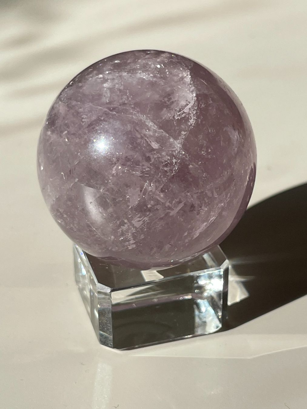 Minerali & Pietre curative: Amethyst-Kugel, mit Glassockel – Nuovo (secondo la descrizione) da Schiers venduto da sisikristall 5
