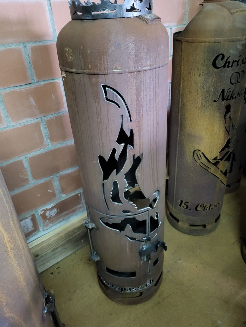 Bracieri: Feuerstelle/Feuersäule Orca – Nuovo (secondo la descrizione) da Diessenhofen venduto da Osio 1