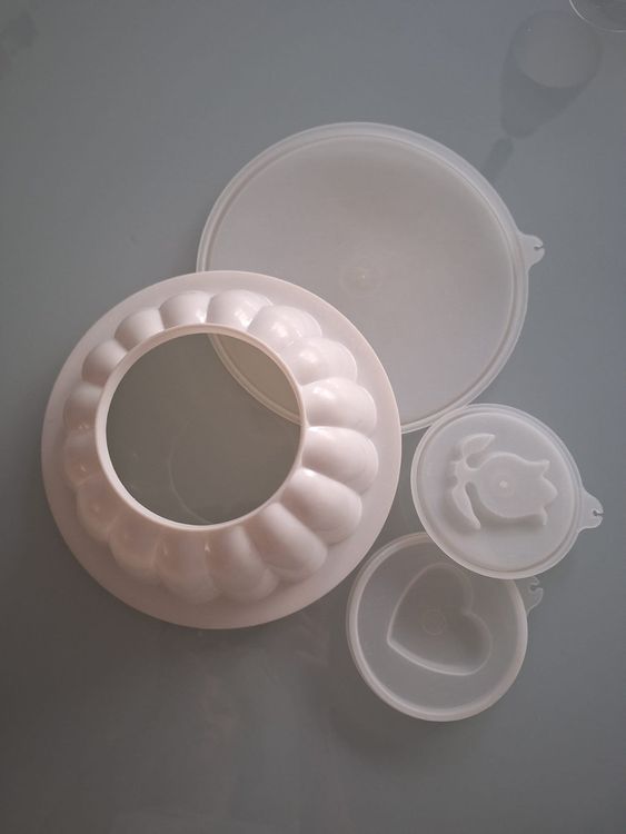 Tupperware Puddingform Weiss Ø ca. 20 cm. oben. Gebraucht (Gebraucht ...