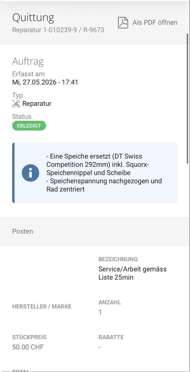 Ersatzteile: DT Swiss EX1700 Laufradsatz – Gebraucht aus Liebefeld von Rugenparkson 8