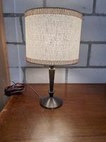 Vintage Tischlampe massiver Messingfuss