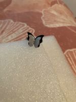 Zarter Edelstahl Ring "Schmetterling", hypoallergen, neu