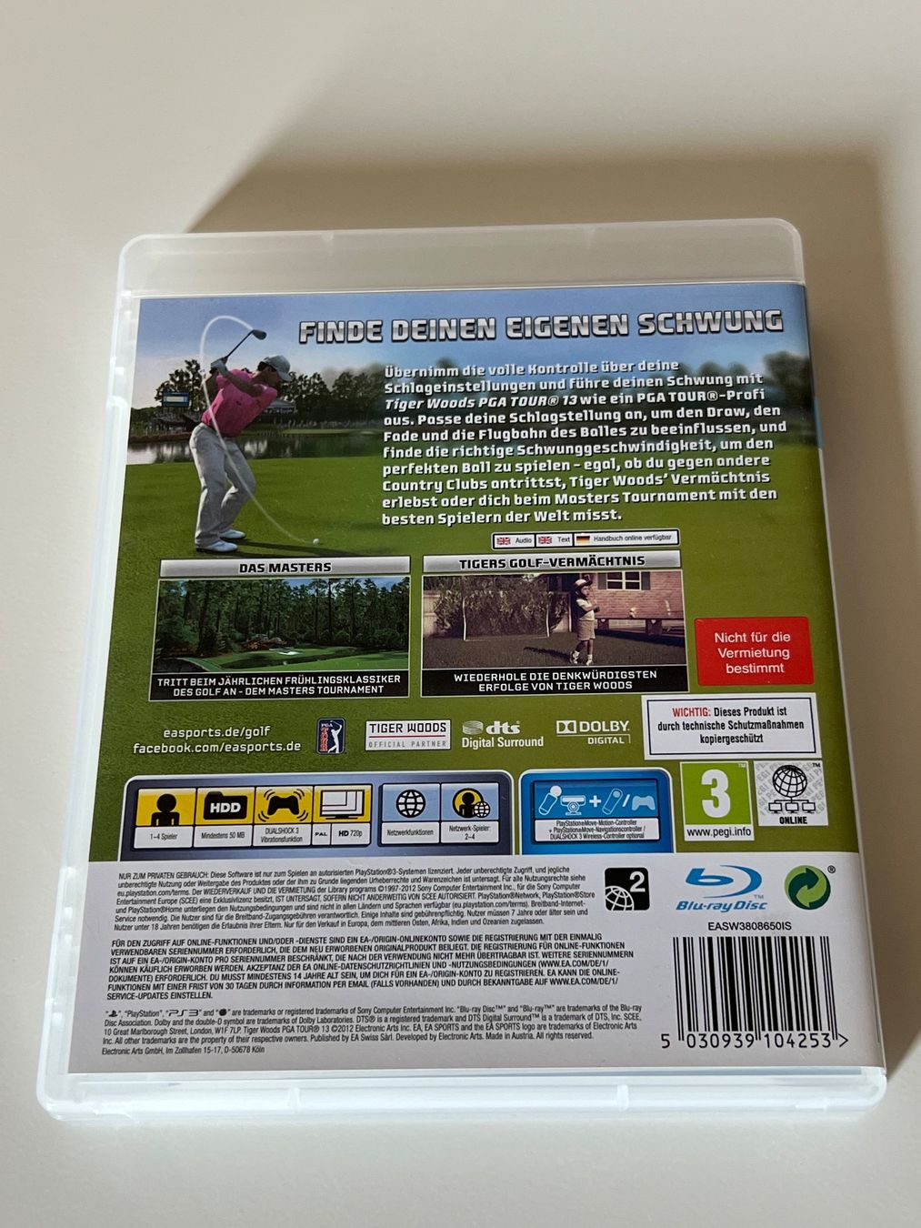Sony Giochi: Tiger Woods PGA Tour 13 - PS3 – Usato da Altstätten SG venduto da sheamus 1
