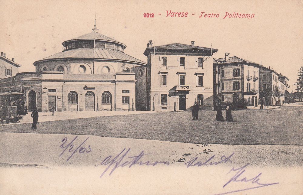 AK Varese Teatro Politeama con Tram 1903 Animata Kaufen auf Ricardo