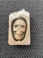 Schädel Deko Totenkopf Memento Mori Gothic Steingravur Figur