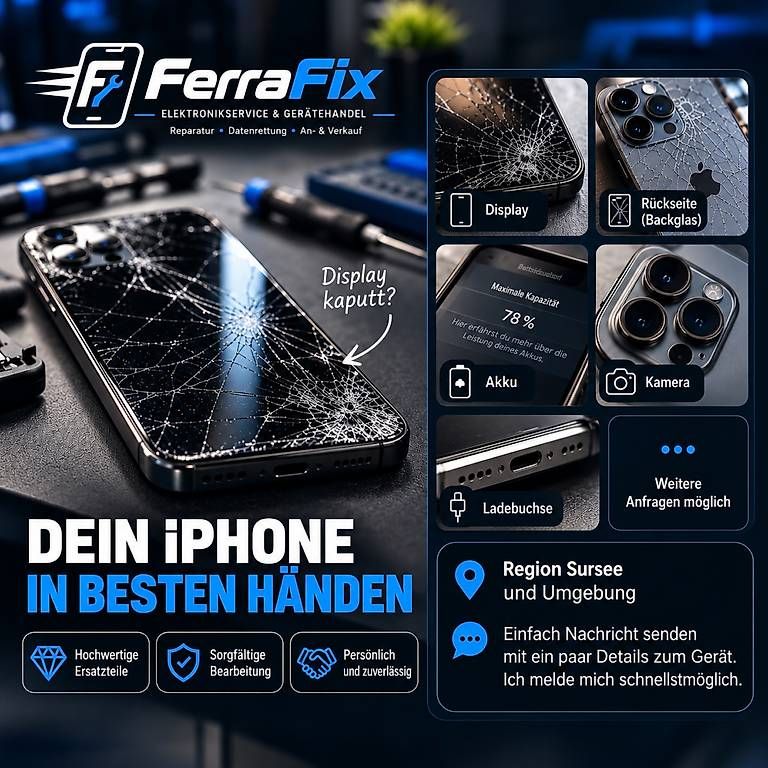 Handys / Smartphones: iPhone beschädigt? – Neu und originalverpackt aus Uffikon von luckyluu98
