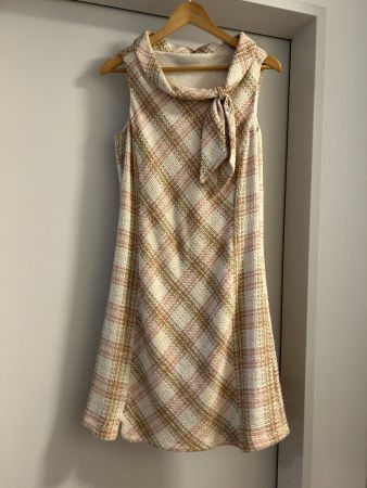 Elegantes Burberry-inspiriertes kariertes Kleid Grösse ca.38