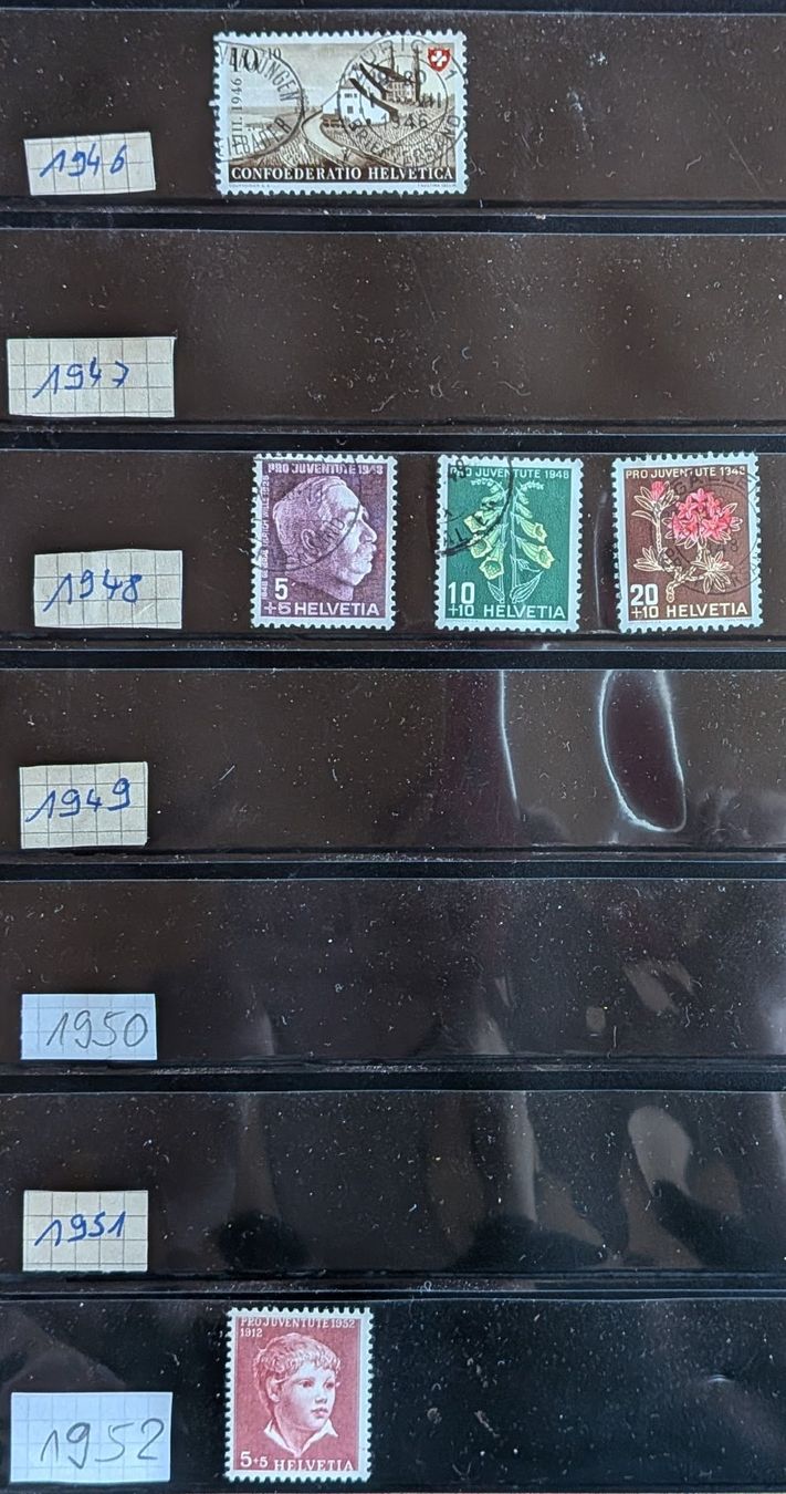 Tutti i francobolli: Briefmarken Schweiz 1939 - 1991 – Usato da Dicken venduto da patorichia 2