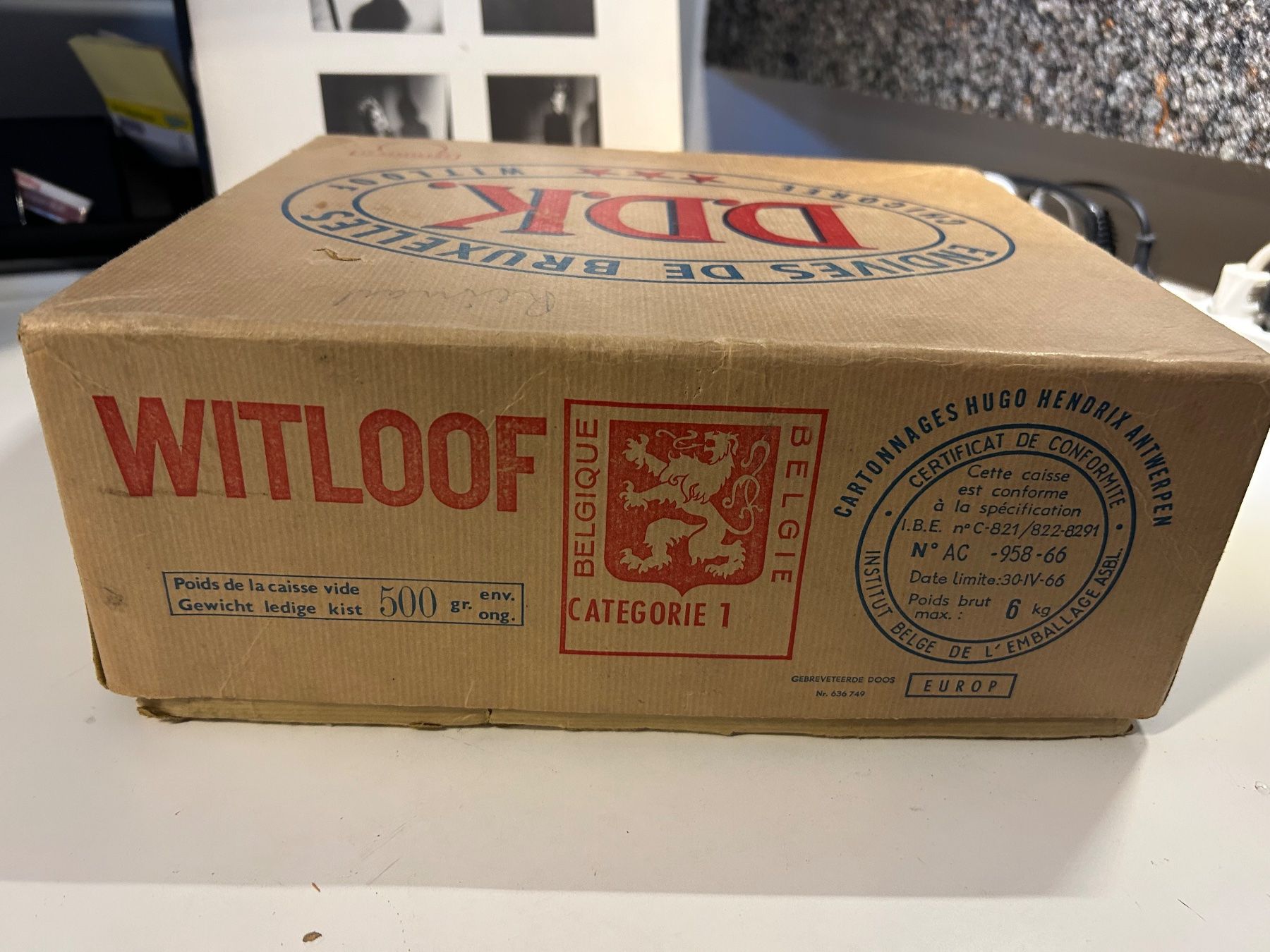 Barattoli: Karton Box aus den 60er Jahren "Brüsseler" – Usato da Aesch BL venduto da BernisFlomi 3
