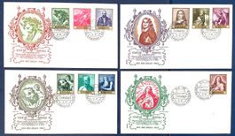 1963 Spanien FDC Gemälde José de Ribera Mi- 1384 - 1393