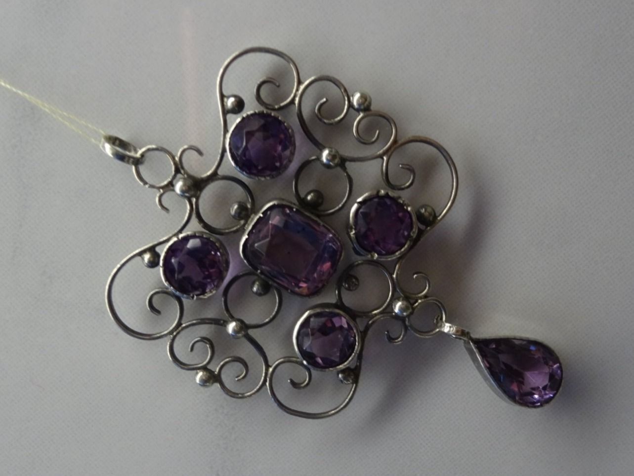 Anhänger: Jugendstil Anhänger / Amethyst – Gebraucht aus Esslingen von FetteSchnecke 2