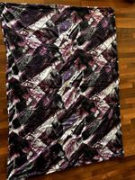 Kissen- und Duv Made of Switzerland violett schwarz gemuster