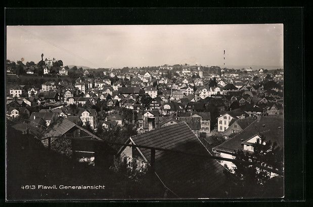 Cartoline postali: AK Flawil, Totalansicht der Ortschaft – Usato da Berlin venduto da bartko-reher