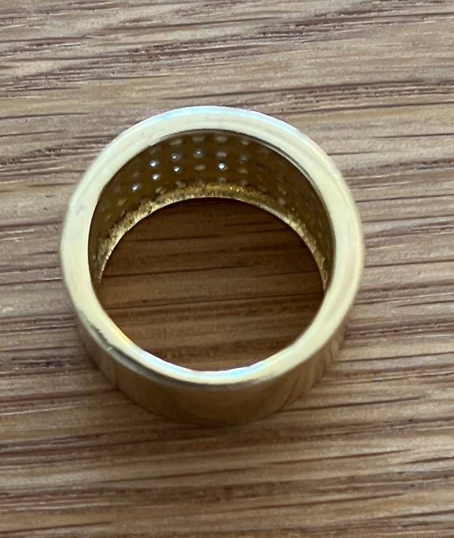 Ringe: Fingerring Silber vergoldet mit Zirkonia – Gebraucht aus Basel von Findus78 1