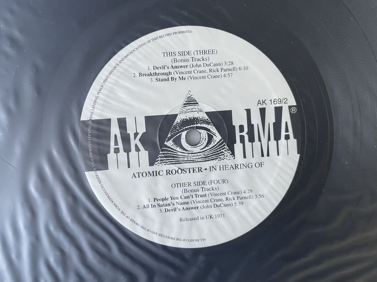 Schallplatten: Atomic Rooster - AKARMA - Vinyl LP – Gebraucht aus Olten von Bluespapst 2
