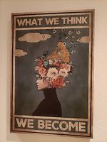 Leinwand "Was wir denken bekommen wir" von G. Schiaparelli