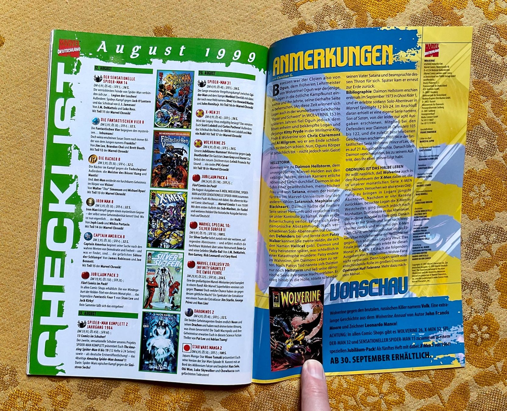 Fumetti: Wolverine Heft Nr 25 von 1999 – Nuovo (secondo la descrizione) da Endingen venduto da nathan05 7