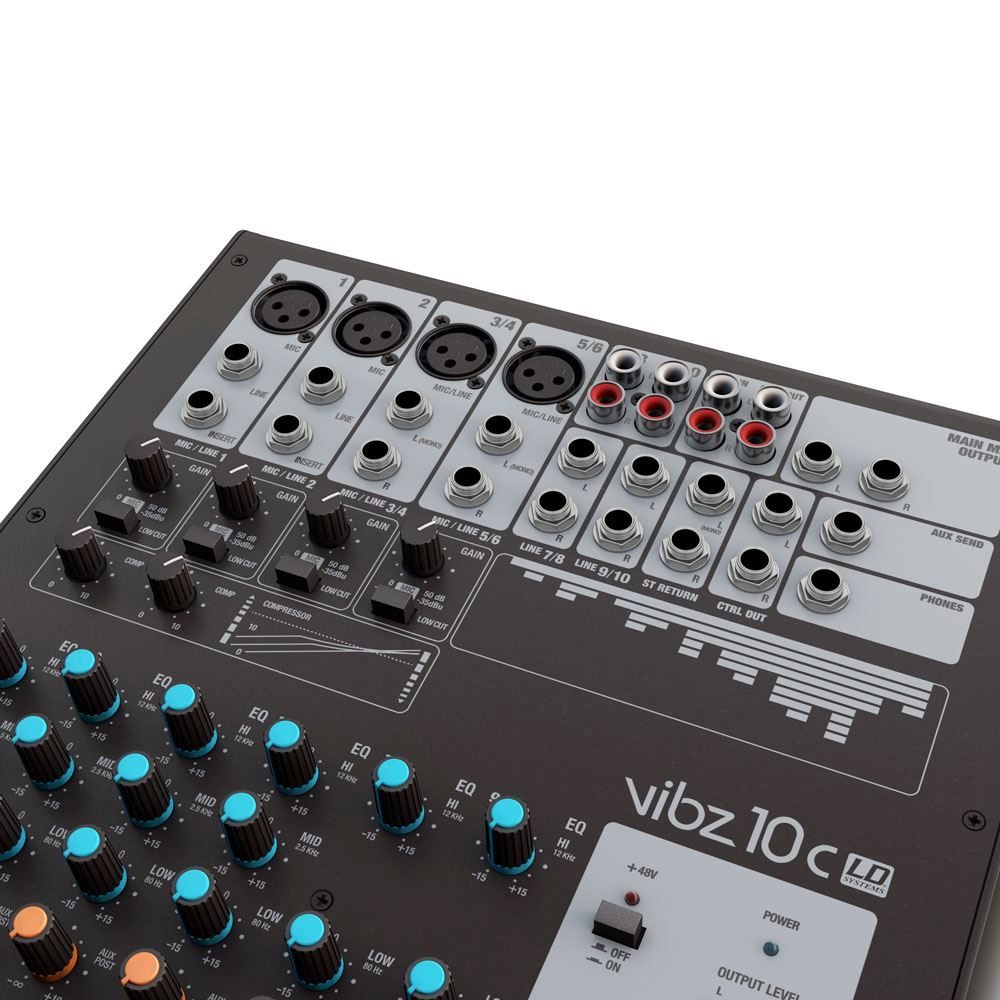 Mischpulte: LD Systems VIBZ 10 C - 10-Kanal Mischpult mit Kompressor – Neu und originalverpackt aus Däniken SO von Profog1 4