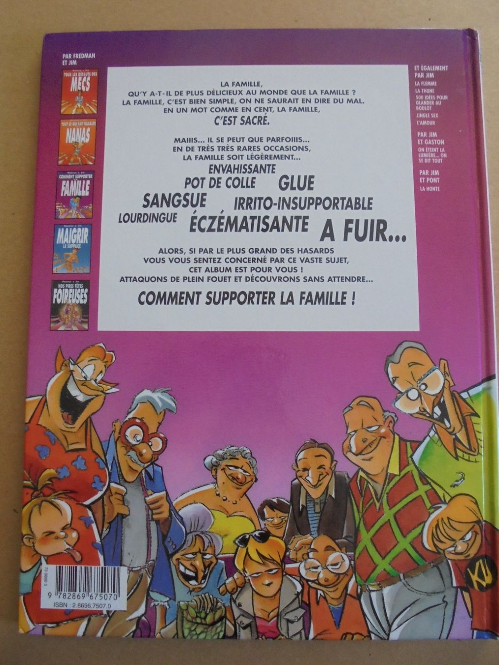 Fumetti: " Comment supporter la famille " de Fredman & Jim 2001 – Usato da Crissier venduto da Promopost 1