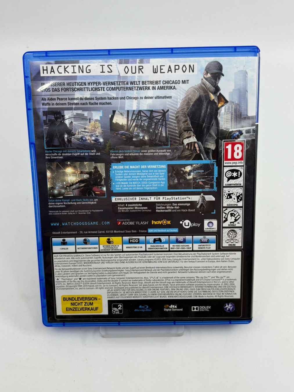 Giochi: Watch Dogs (PS4) – Usato da Herisau venduto da Seyashop1 2