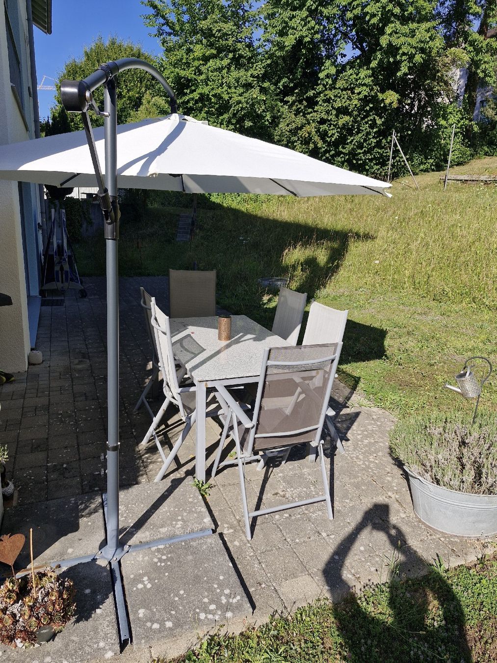 Ombrelloni: Ampelschirm LED 285cm Corval Beige  – Usato da Frauenfeld venduto da Kasico 3