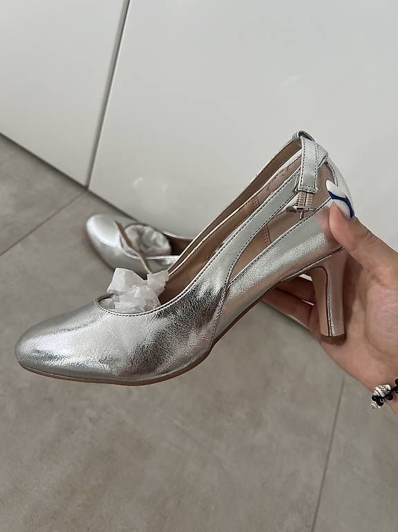Anna Field Scarpe da donna: Anna Field Silver Heels – Usato da Reinach BL venduto da rai_5qfg 4
