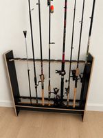 Angelruten Halter aus Holz