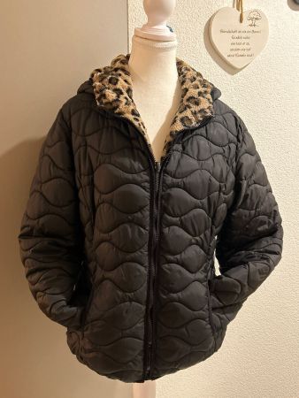 Kapuzenjacke  schwarz beidseitig tragbar BLUE FLAME