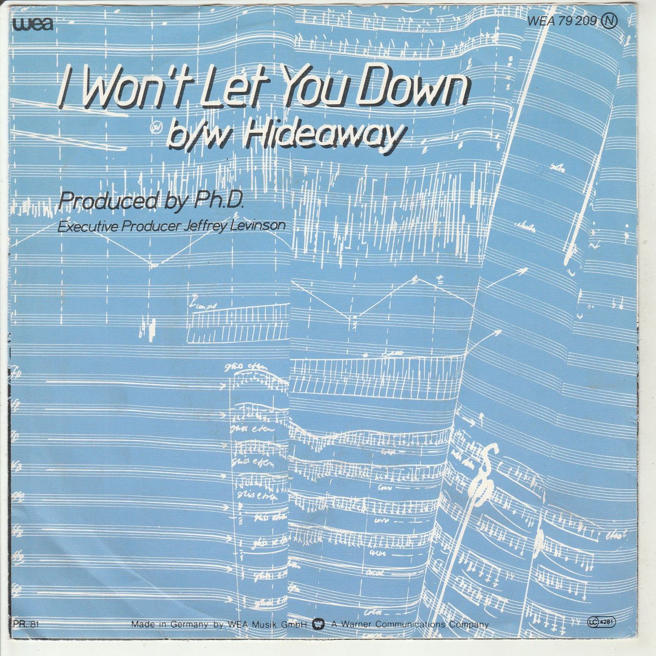 Vinyles: Ph.D. - I won't let you down 7" Vinyl 1981 – D'occasion à Tübach par JamesStone 1