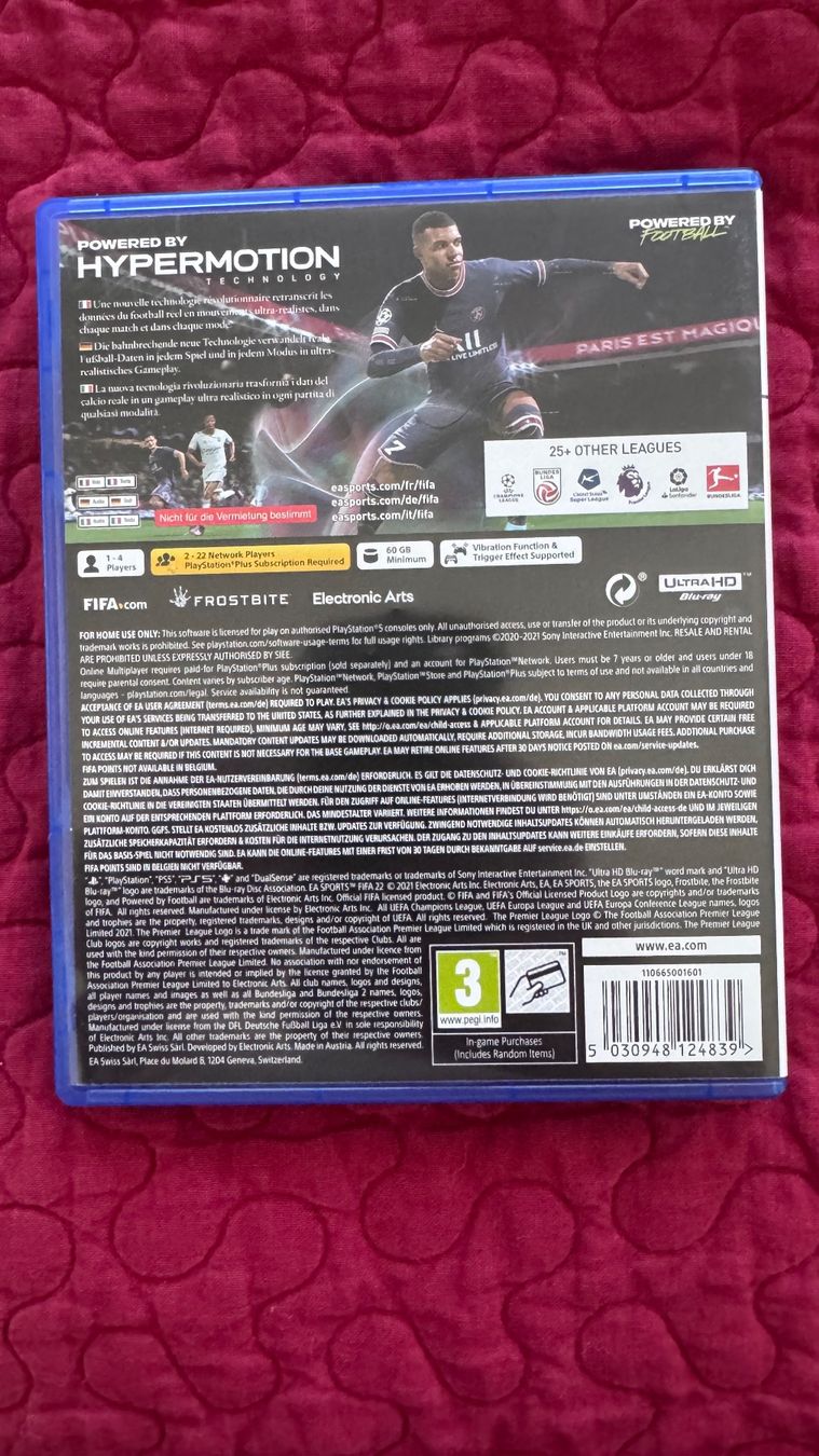 Sony Giochi: PS5 FIFA 22 Spiel – Usato da Birsfelden venduto da Berg41_7 1