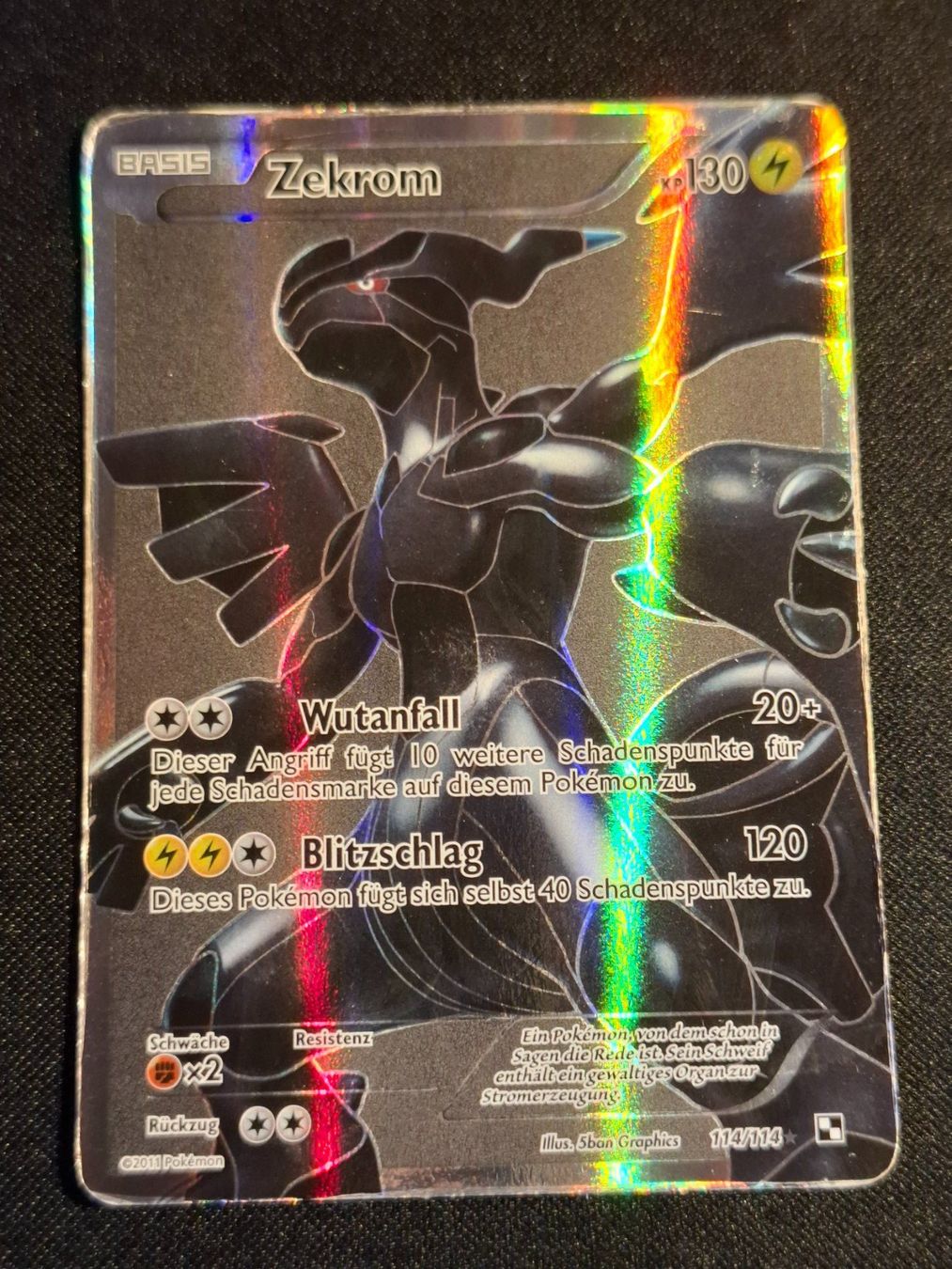 Pokémon Sammelbilder & Trading cards: Pokemon Zekrom 114/114 Schwarz&Weiss – Gebraucht aus Gammen von Karbax 2