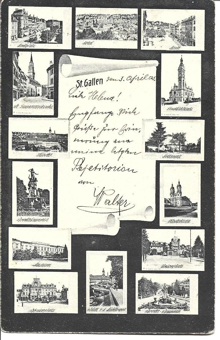 Cartoline postali: AK St.Gallen – Usato da Appenzell venduto da mai25