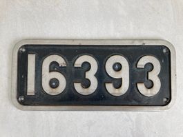 SBB Orig.Loknummerschild von Rangierlok Ee 3/3,