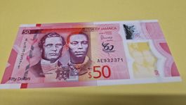 Jamaika Banknote - Seltener 50 Dollar Schein aus Jamaika2022