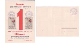 Armée Suisse, Aktivdienst + Vignette Ter Bat, Mitr.Kp IV 127
