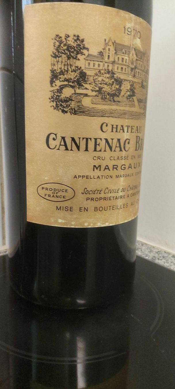 Wein: Chateau Cantenac-Brown 1970     500 cl. – Neu (gemäss Beschreibung) aus Grenchen von poggione 2