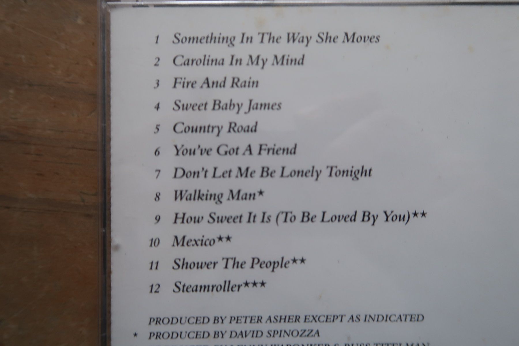 CD: JAMES TAYLOR - GREATEST HITS - CD – Usato da Basel venduto da Patiscat 2